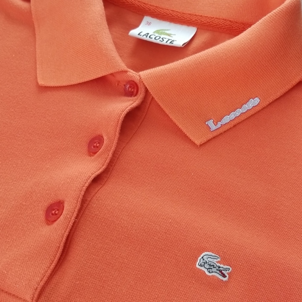Orange Lacoste Polo